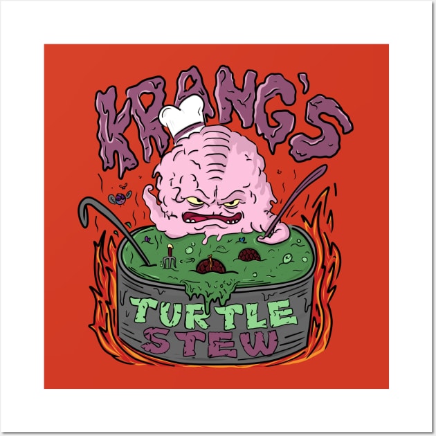 Krang's Turtle Stew Wall Art by ThinkMcFly